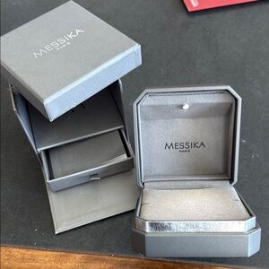 Messika Gray Jewelry Box Sleek Design for necklace , ring or bracelet